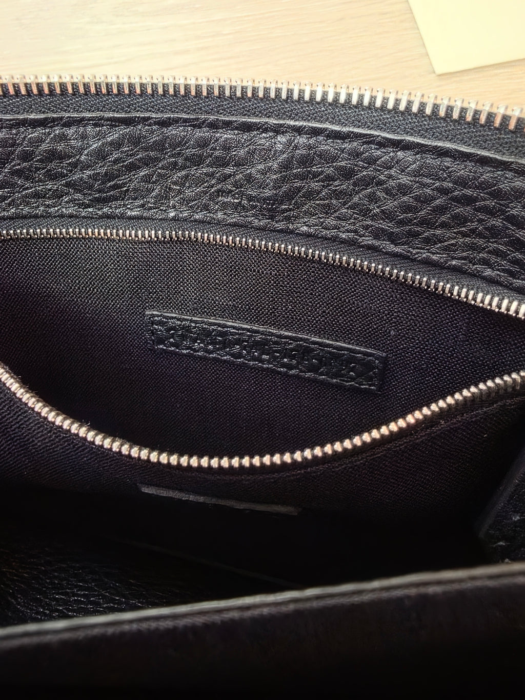 FENDI Brand New Selleria Leather Clutch Bag Logo Unused