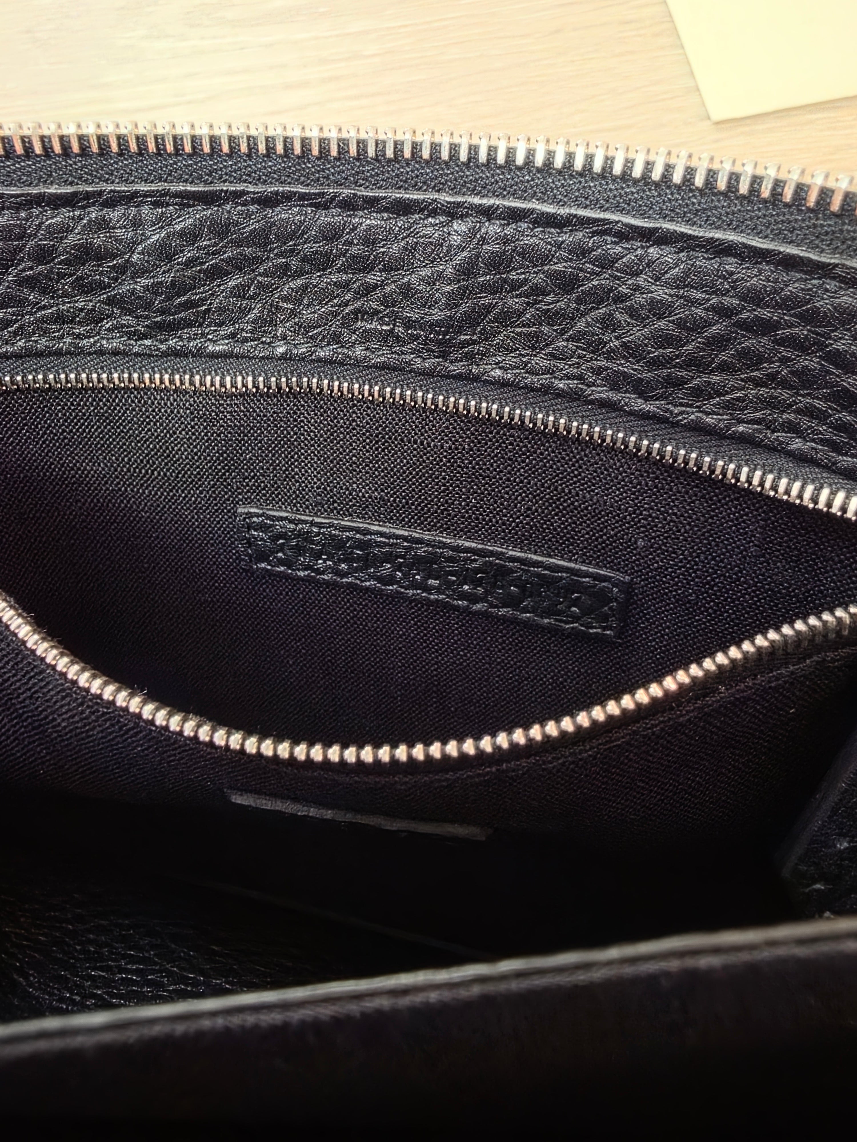 FENDI Brand New Selleria Leather Clutch Bag Logo Unused