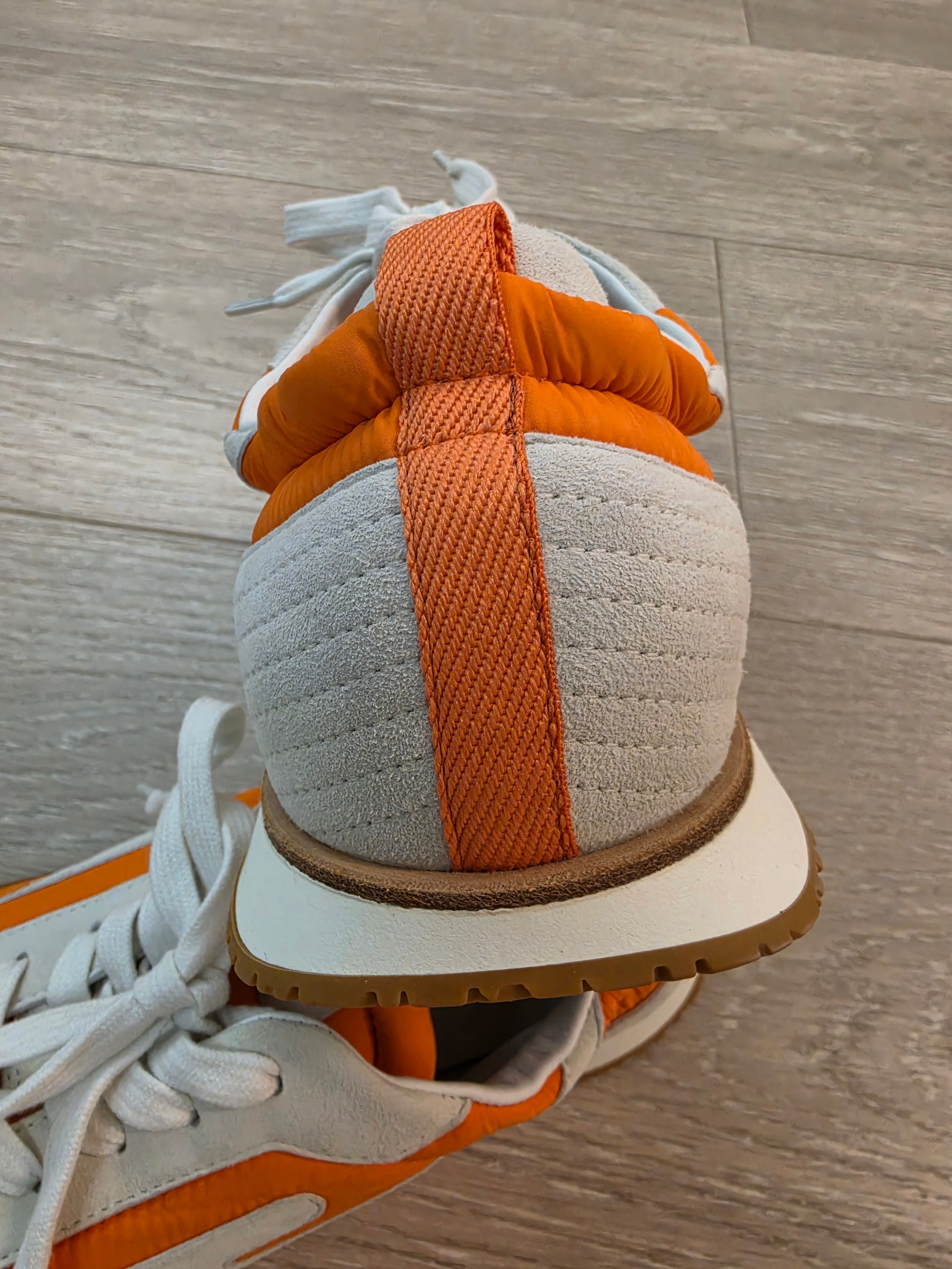 Hermes Jet Sneakers Orange And White Mens Size 42 New