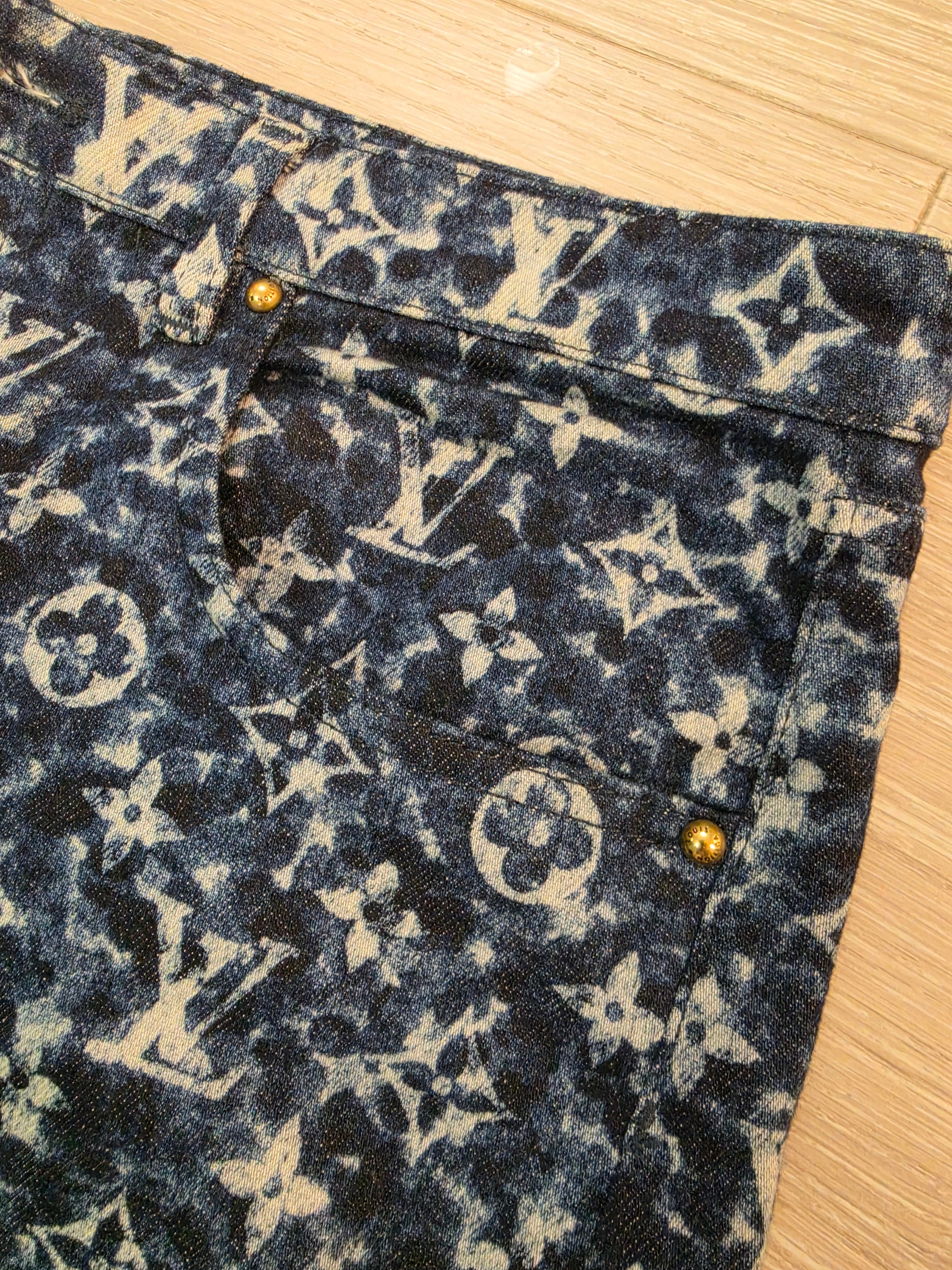 Louis Vuitton Monogram Denim Jeans Size 30 Pre Owned
