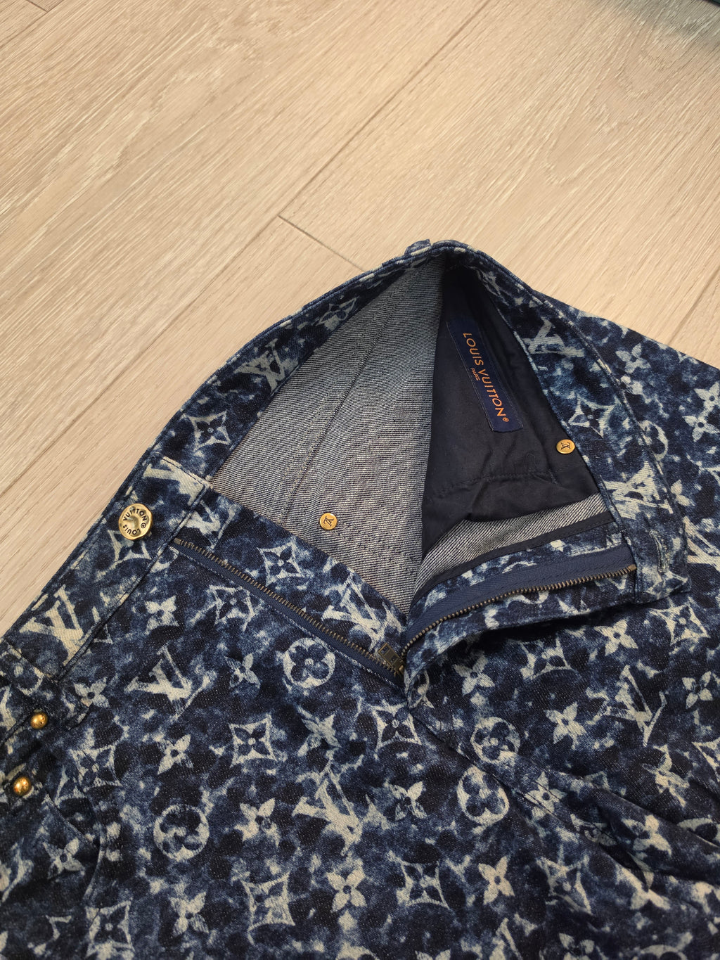 Louis Vuitton Monogram Denim Jeans Size 30 Pre Owned