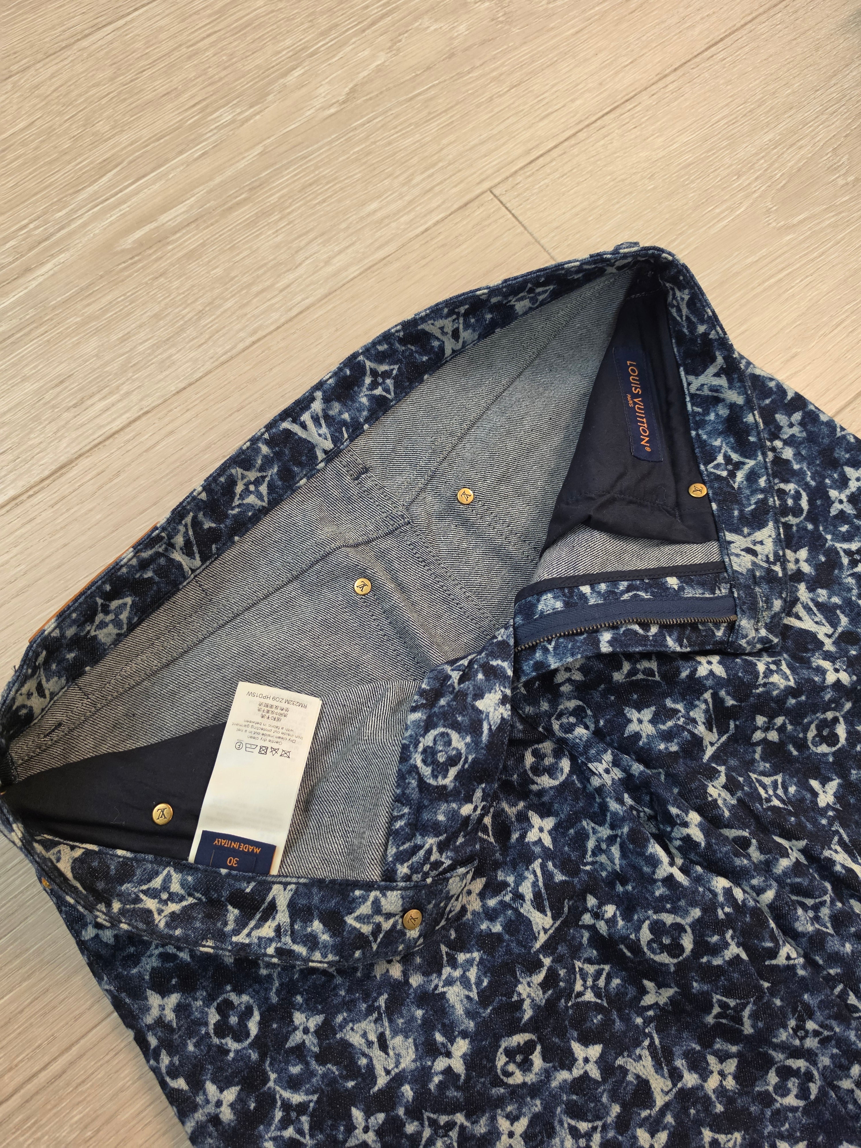 Louis Vuitton Monogram Denim Jeans Size 30 Pre Owned