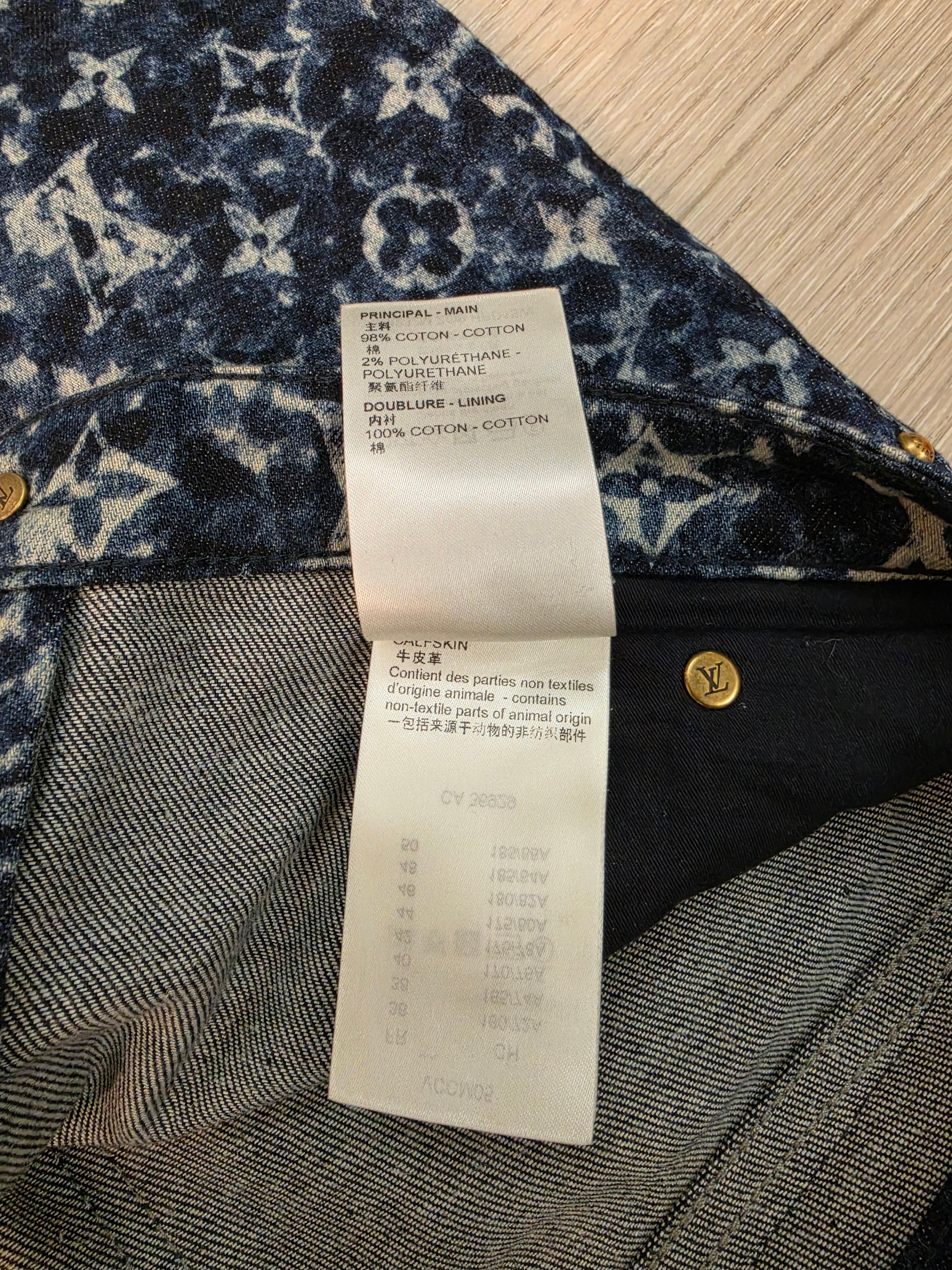 Louis Vuitton Monogram Denim Jeans Size 30 Pre Owned