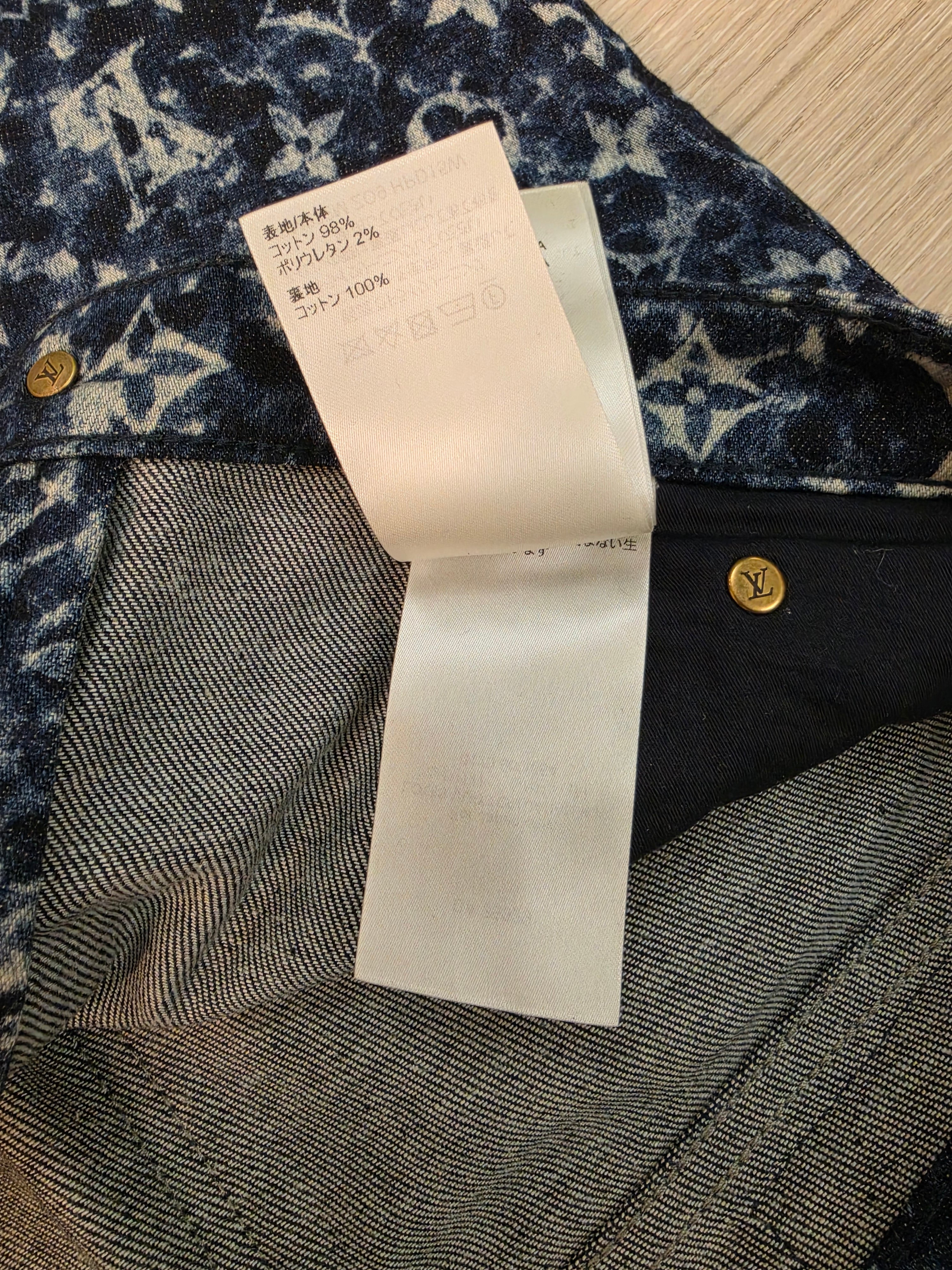 Louis Vuitton Monogram Denim Jeans Size 30 Pre Owned