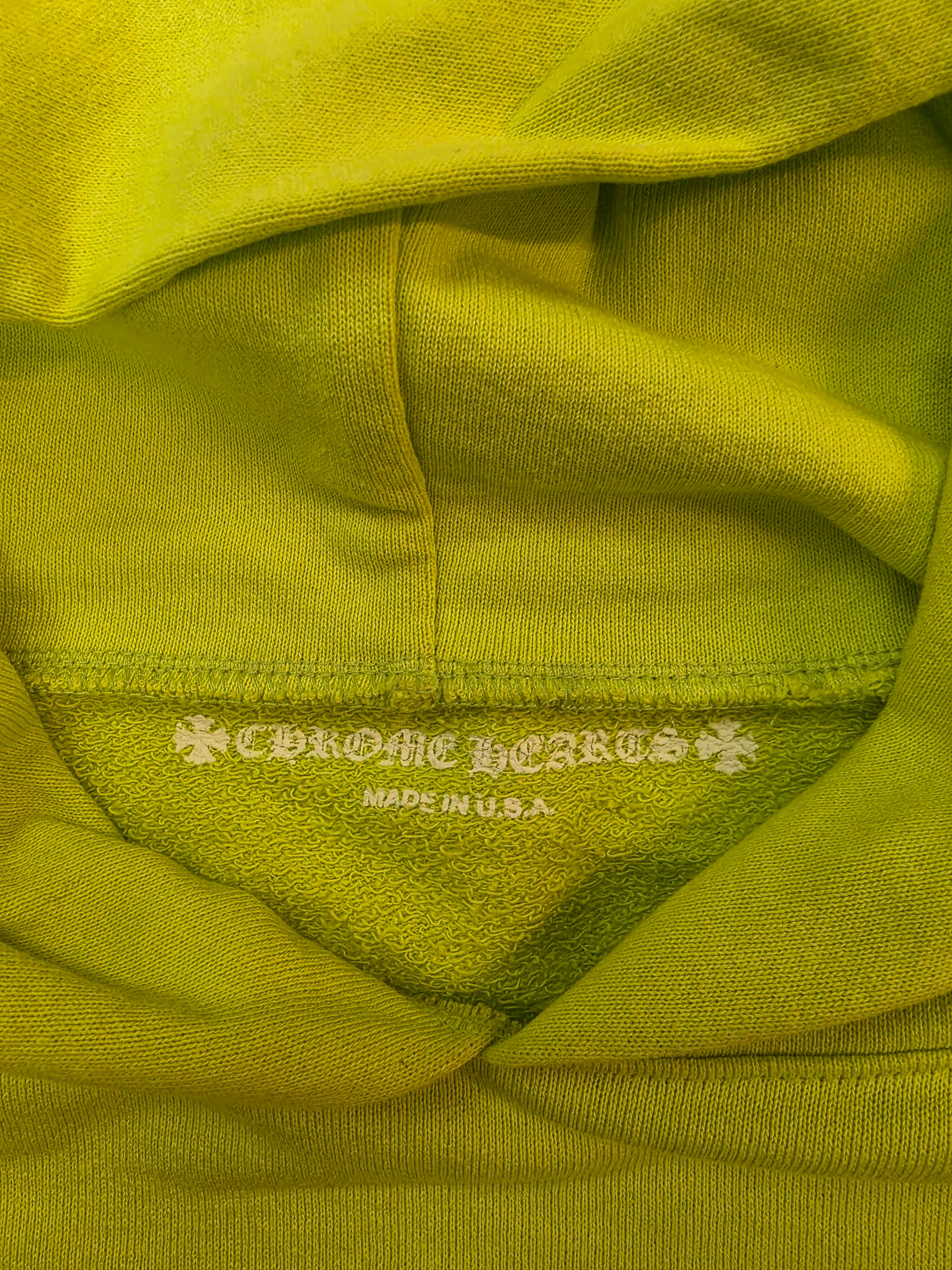 Chrome Hearts Matty Boy Chain Game Hoodie Lime Green XXL