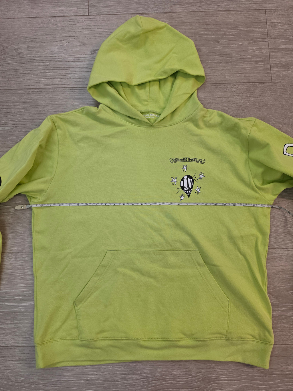 Chrome Hearts Matty Boy Chain Game Hoodie Lime Green XXL