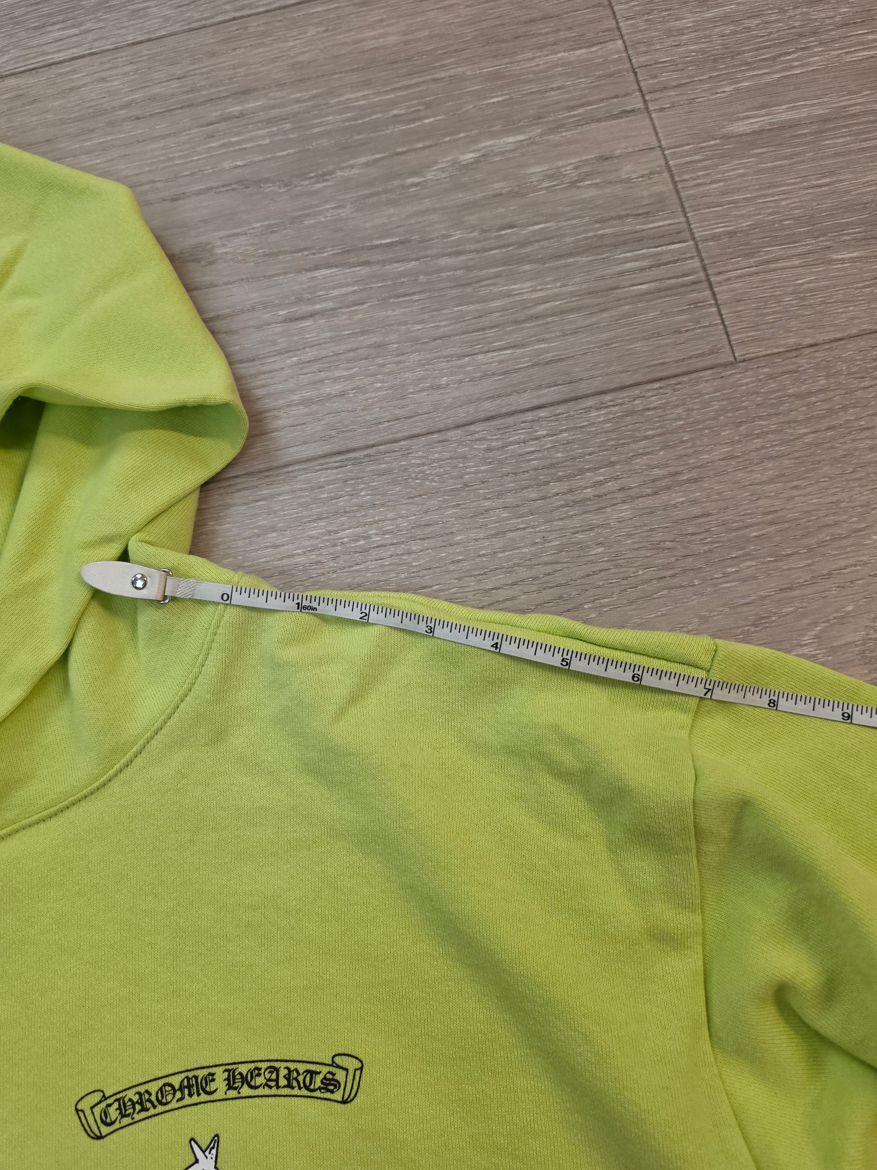 Chrome Hearts Matty Boy Chain Game Hoodie Lime Green XXL