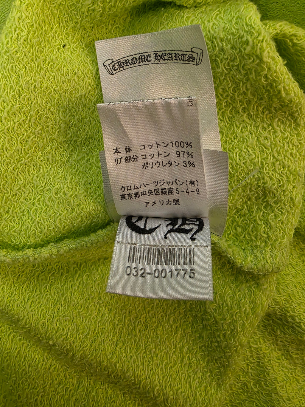 Chrome Hearts Matty Boy Chain Game Hoodie Lime Green XXL