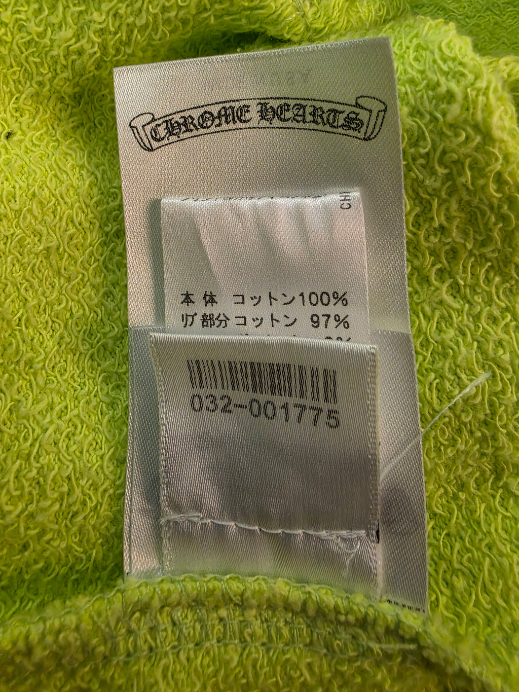 Chrome Hearts Matty Boy Chain Game Hoodie Lime Green XXL