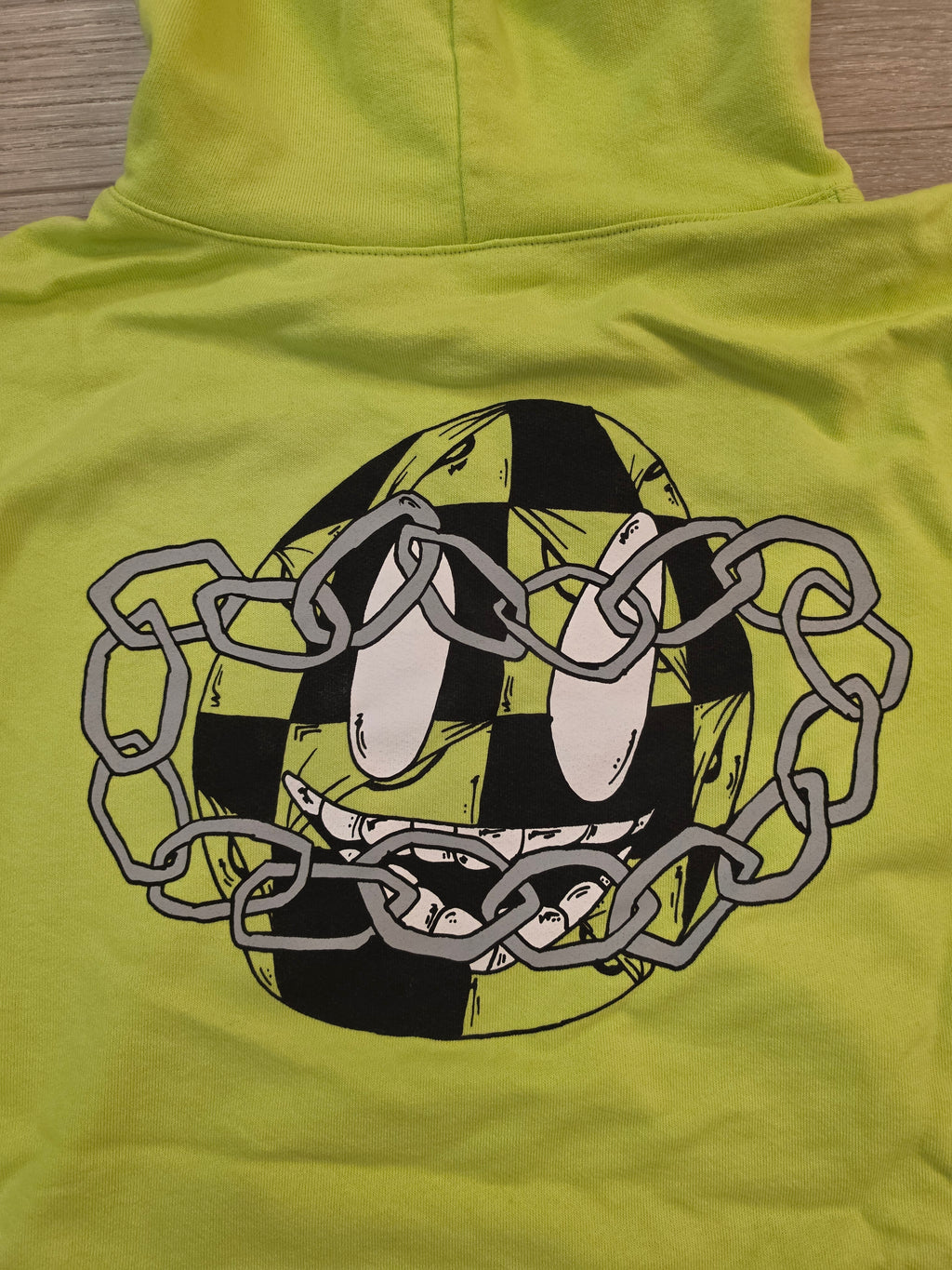 Chrome Hearts Matty Boy Chain Game Hoodie Lime Green XXL