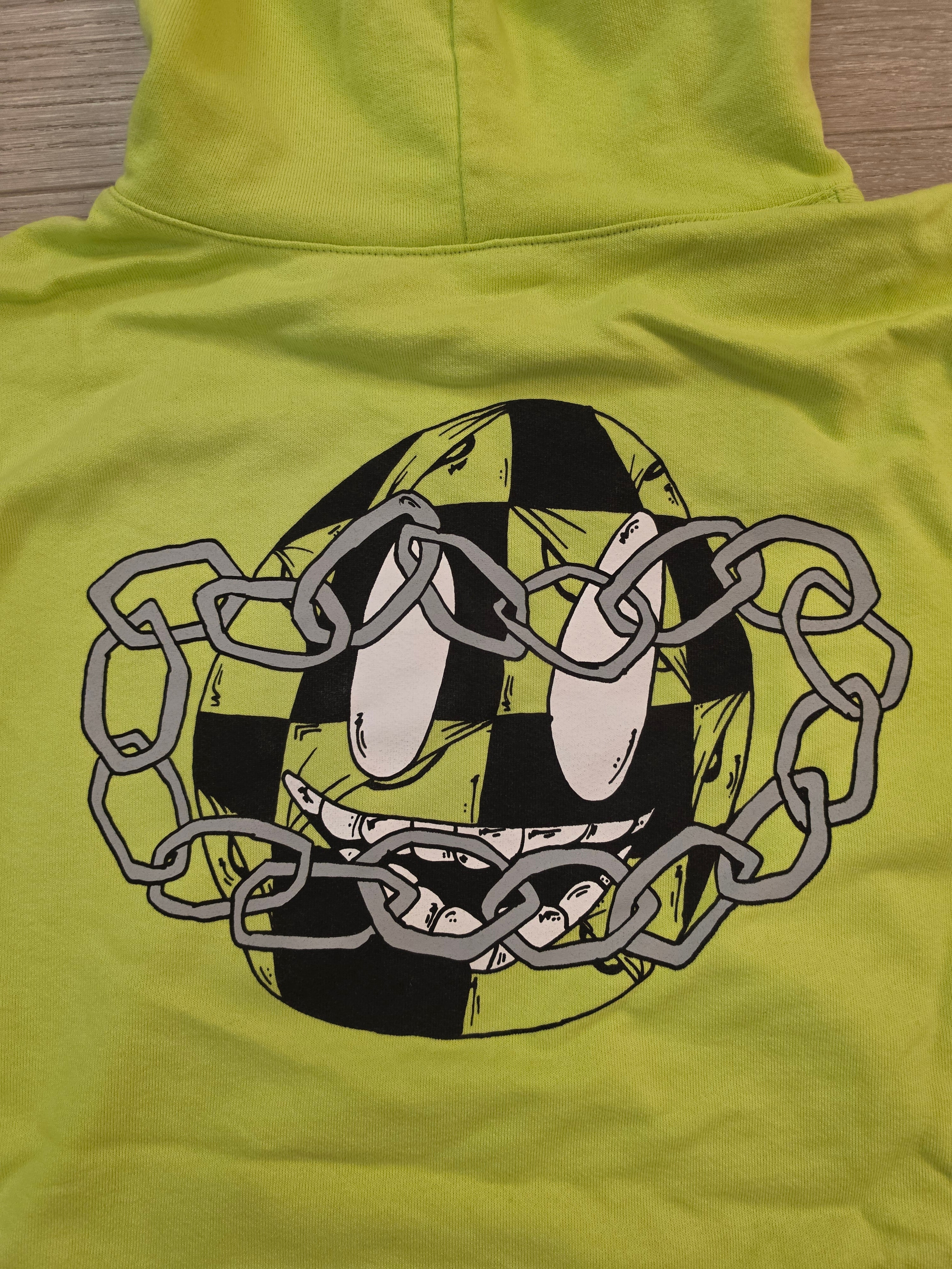 Chrome Hearts Matty Boy Chain Game Hoodie Lime Green XXL