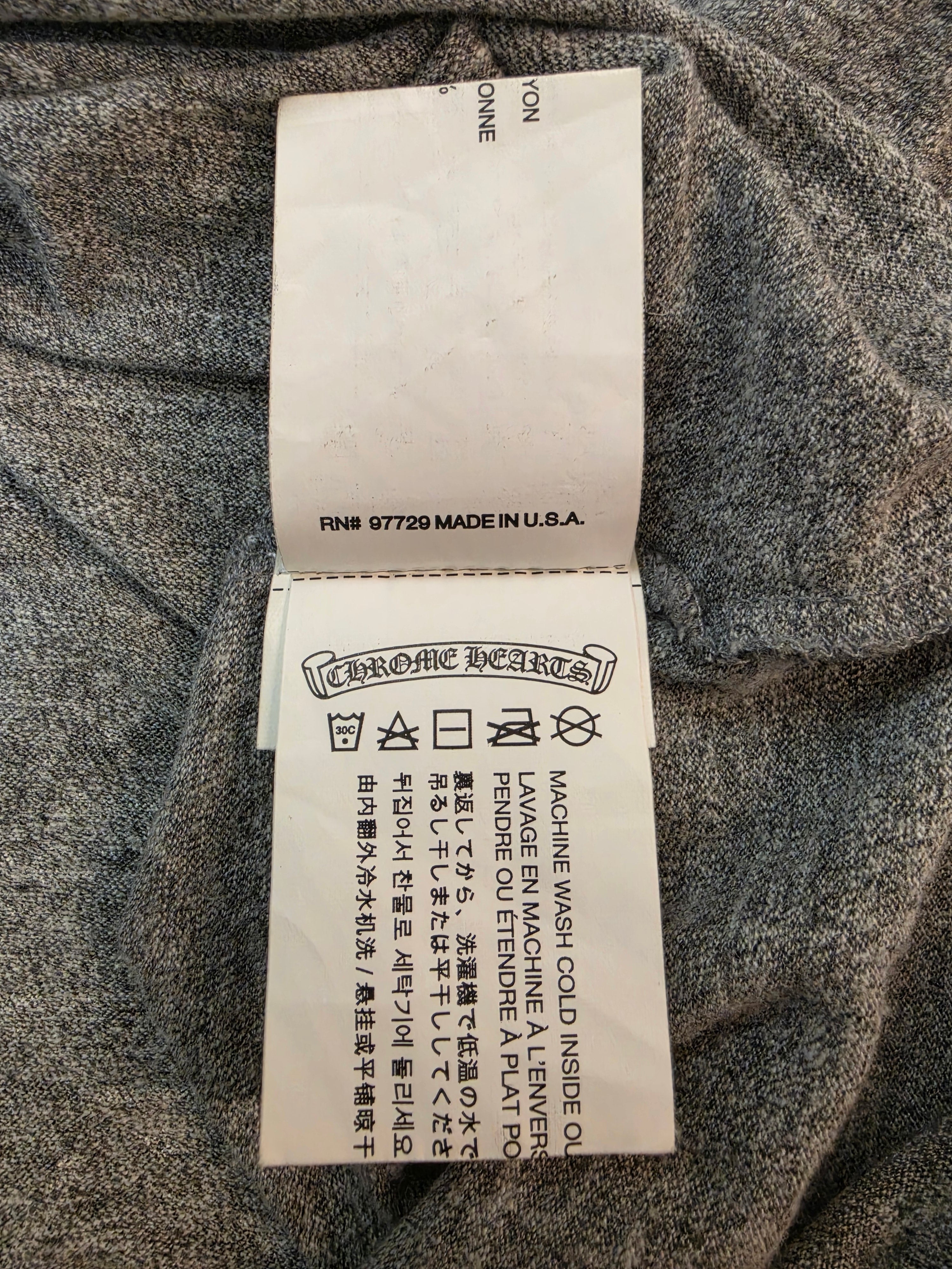 Chrome Hearts Matty Boy T Shirt Gray Size M RARE!